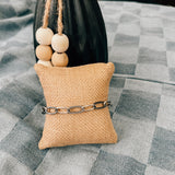 Cable + Smooth Alt Paperclip Bracelet