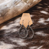 Disc Navajo Pearl Teardrop Earring