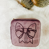 Bow Engraved Jewelry Case