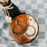 Kingman Post with Turq + NP Mix Earring