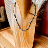 4MM Double Pearl + Navajo Pearl Necklace