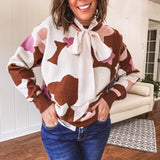 Chestnut Mulberry Floral Sweater