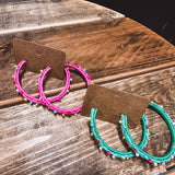 Spring Fling Beaded Hoop