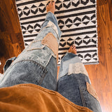 Washed Multi Patch Denim Pant