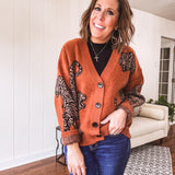Almond On The Prowl Button Down Cardigan