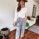 Soft Wash Long Sleeve Cotton Gauze Top