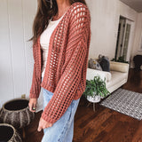 Must Have Mom Crop Crochet Cardigan