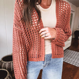 Must Have Mom Crop Crochet Cardigan