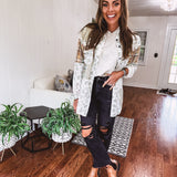 Wheat Floral Plaid Mix & Match Shacket