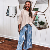 Khaki Half Sleeve Mineral Wash Woven Pullover