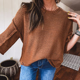 Half Sleeve Knitted Boxy Sweater