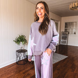 Ash Star Patch Colorblock Pullover
