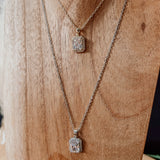 QUEST LARGE STONE PAVE NECKLACE
