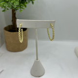 Gold Beaded Hoop | Small