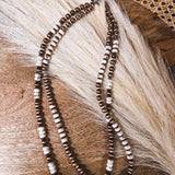 Double Layer Mix Faux + White Necklace