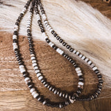 Double Layer Mix Faux + White Necklace
