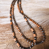 Double Layer Mix Faux + White Necklace
