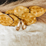 BRUSHED COMMA EARRING