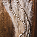Wood + Gold Bead Necklace