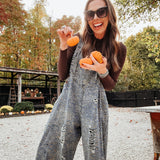Denim Blue Leo Slouchy Overalls