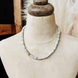 Sea Waves Pearl Toggle T Bar Necklace
