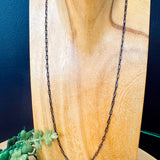 24" Mini Paperclip Chain Layering Necklace