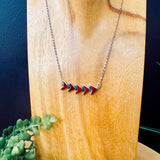 Red Jasper Arrow Necklace