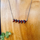 Red Jasper Arrow Necklace