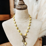 Sunshine Yellow Toggle Necklace