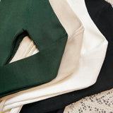 Rib Knit Crew Neck Pullover