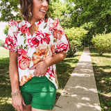 Kelly Green High Waist Tummy Control Shorts