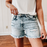 Light Wash | High Rise Short