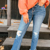 Spellbound Mid Rise Crop Kick Flare