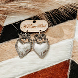 Graceful Heart Silver Earring