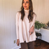 Cozy Loose Fit Turtleneck Pullover