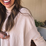 Cozy Loose Fit Turtleneck Pullover