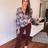 Burgundy HR Vintage Straight
