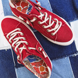 Martina Red Canvas Sneaker
