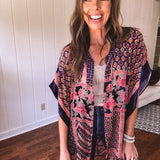 Crushing On You Navy Velvet Patchwork Duster