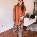 Cozy Loose Fit Turtleneck Pullover
