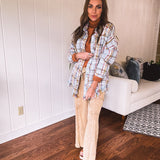 Bloom Dust Blue Plaid Shacket