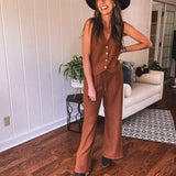 Toffee Texture Knit Vest