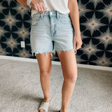 Tana River Distressed Hem Shorts | High Rise