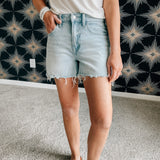 Tana River Distressed Hem Shorts | High Rise