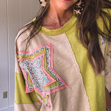 Sage Star Pocket Colorbock Long Sleeve