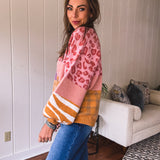 Mix It All Together Plaid Leo Checker Cardigan