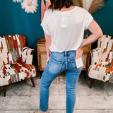 Safe Mid Rise Slim Ankle Straight