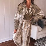 Livin' in Leo & Lace Twill Zip Jacket