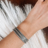 Triple Cable Oxidized Cuff