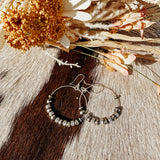 Etched Pearl Hoop